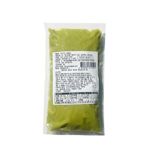 회원용 아보카도 퓨레SF 500g (냉동)디핑소스 샌드위치 부리또 파스타 스무디